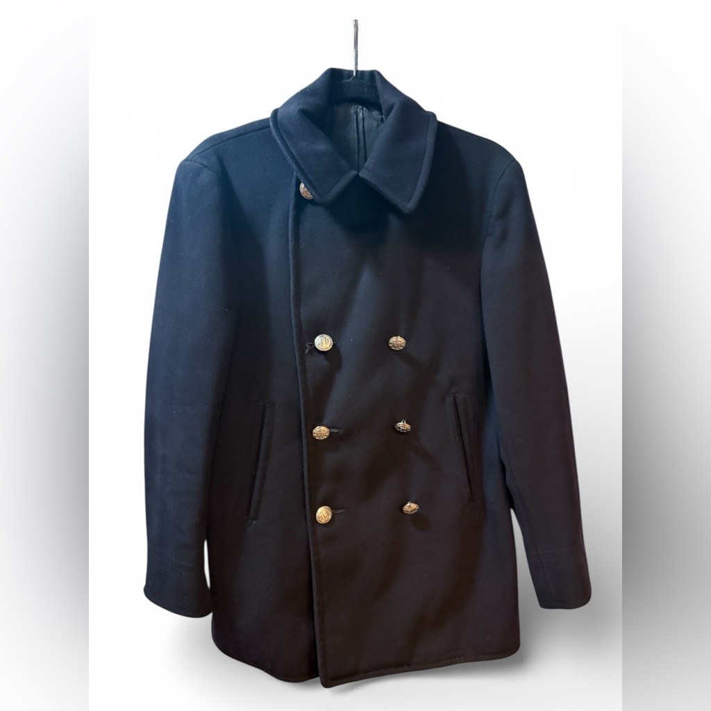 Vintage 1950’s Us Naval Clothing Depot Double-Breasted Wool Coat